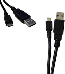 EDM kabelis Micro USB EDM juodas 1,8 m kaina ir informacija | Kabeliai ir laidai | pigu.lt
