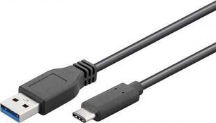 USB 3.0 tipo A kištukinis USB 3.1 tipo C tipo USB kabelis kaina ir informacija | Kabeliai ir laidai | pigu.lt