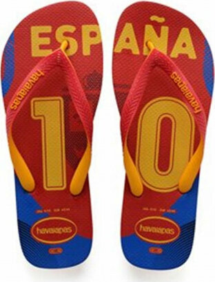 Vyriškos šlepetės Havaianas Spain Red, dydis 43-44 kaina ir informacija | Vyriškos šlepetės, basutės | pigu.lt