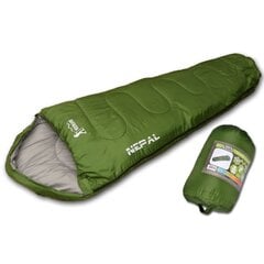 Спальный мешок Nepal, 210X80 см, темно-зеленый цена и информация | Спальные мешки | pigu.lt