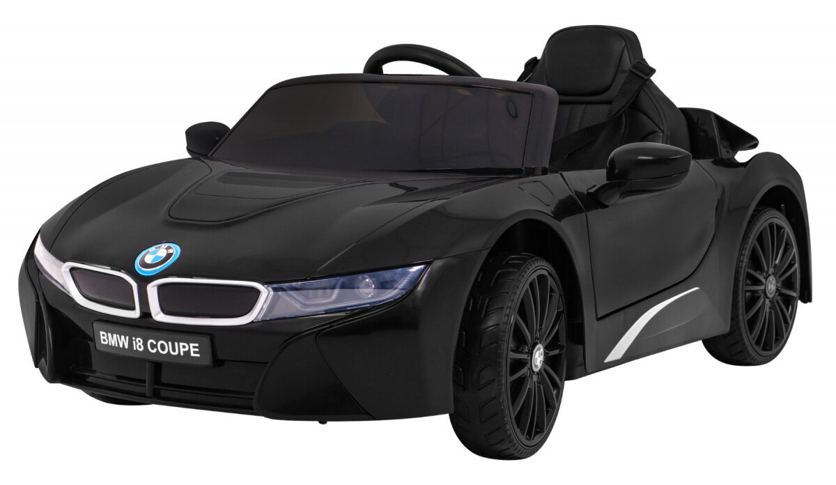 Vienvietis elektromobilis BMW I8 Lift, juodas kaina ir informacija | Elektromobiliai vaikams | pigu.lt