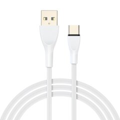 Универсальный зарядный кабель USB Type C - USB A QC 2.1A, 1 м цена и информация | Кабели для телефонов | pigu.lt