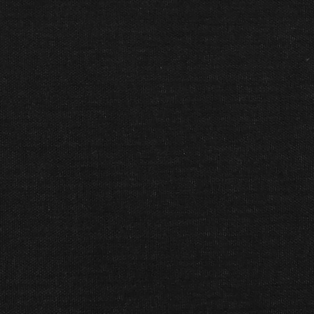Lova vidaXL, 140x200 cm, juoda kaina ir informacija | Lovos | pigu.lt
