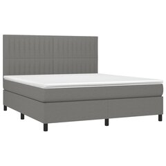 Кровать vidaXL, 180x200 см, серая цена и информация | Кровати | pigu.lt