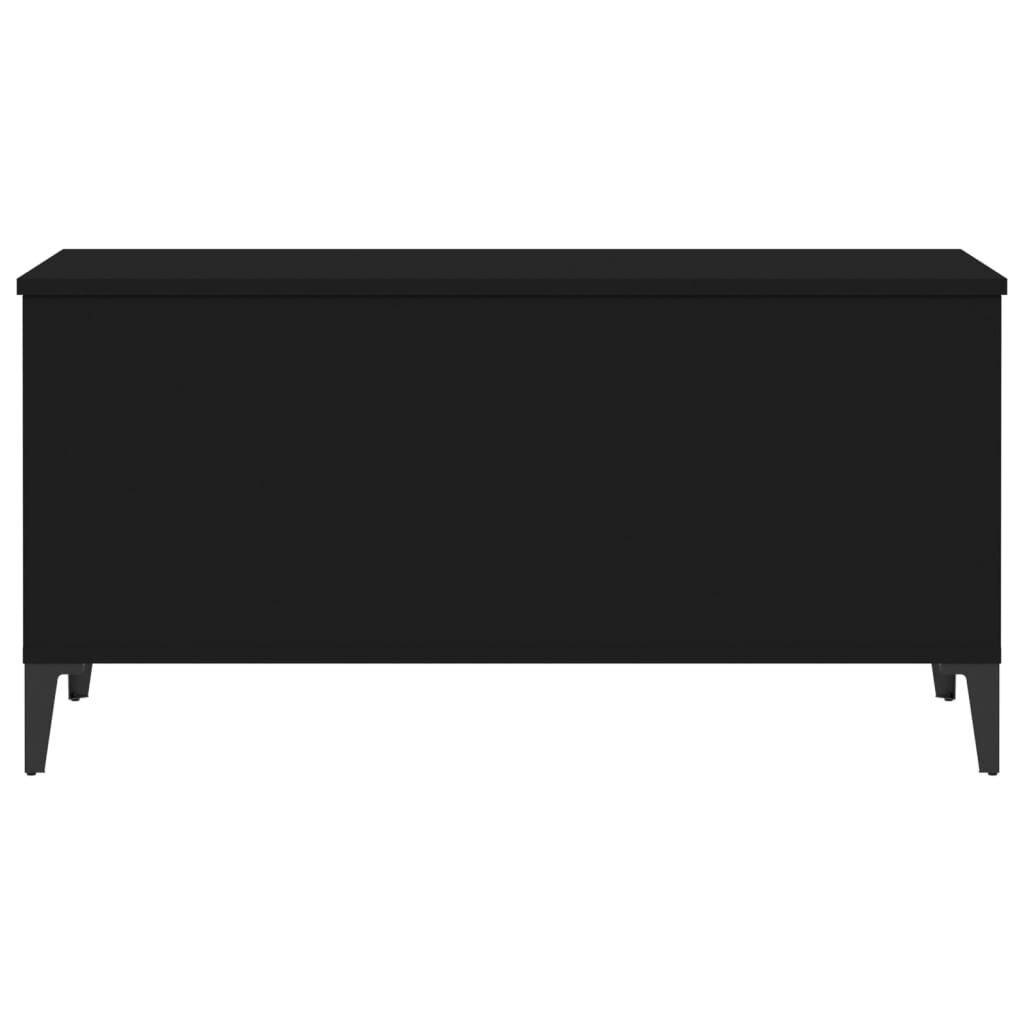 Kavos staliukas vidaXL,90x44,5x45cm, juoda kaina ir informacija | Kavos staliukai | pigu.lt