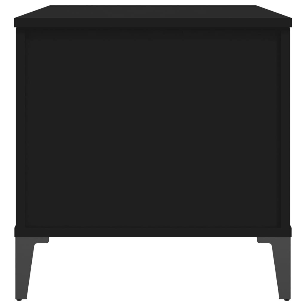 Kavos staliukas vidaXL,90x44,5x45cm, juoda kaina ir informacija | Kavos staliukai | pigu.lt