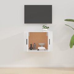 vidaXL Sieninė televizoriaus spintelė, balta, 57x34,5x40cm, blizgi kaina ir informacija | TV staliukai | pigu.lt