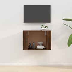 vidaXL Sieninė televizoriaus spintelė, ruda ąžuolo, 57x34,5x40cm kaina ir informacija | TV staliukai | pigu.lt