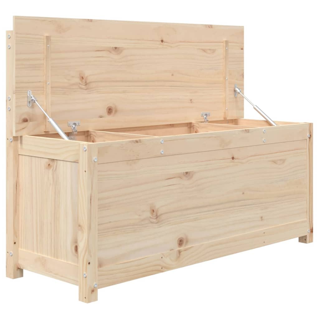 vidaXL Suoliukas, 110x41x76,5cm, pušies medienos masyvas kaina ir informacija | Batų spintelės, lentynos ir suolai | pigu.lt