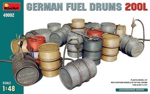 Klijuojamas modelis MiniArt 49002 German Fuel Drums 200L 1/48 kaina ir informacija | Klijuojami modeliai | pigu.lt