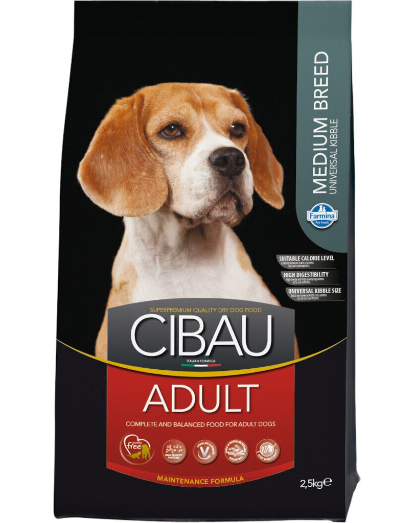 Farmina Cibau vidutinių veislių šunims su vištiena, 2,5 kg цена и информация | Sausas maistas šunims | pigu.lt