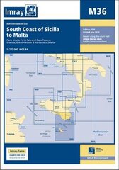 Imray Chart M36: South Coast of Sicilia to Malta New edition цена и информация | Книги по социальным наукам | pigu.lt