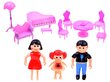 Sulankstomas pasakų namelis su baldais, Jokomisiada kaina ir informacija | Žaislai mergaitėms | pigu.lt