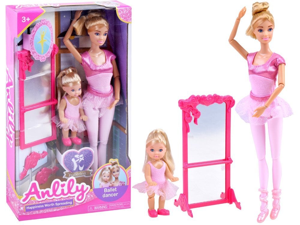 Lėlė balerina su priedais, Anlily цена и информация | Žaislai mergaitėms | pigu.lt