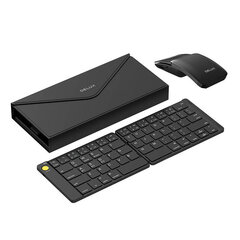 Set Wireless foldable Keyboard Delux KF10 and mouse MF10PR цена и информация | Клавиатуры | pigu.lt