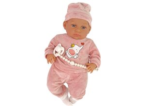 Lėlė kūdikis LeanToys 46 cm, rožinė kaina ir informacija | Žaislai mergaitėms | pigu.lt