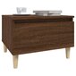 vidaXL Šoninis staliukas, rudas ąžuolo, 50x46x35cm, apdirbta mediena kaina ir informacija | Kavos staliukai | pigu.lt