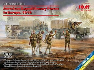 Klijuojamas modelis ICM DS3518 American Expeditionary Forces in Europe 1918 1/35 kaina ir informacija | Klijuojami modeliai | pigu.lt