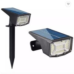 2 VIENETAI Taškinių 50 LED šviestuvų su saulės elementais цена и информация | Уличные светильники | pigu.lt