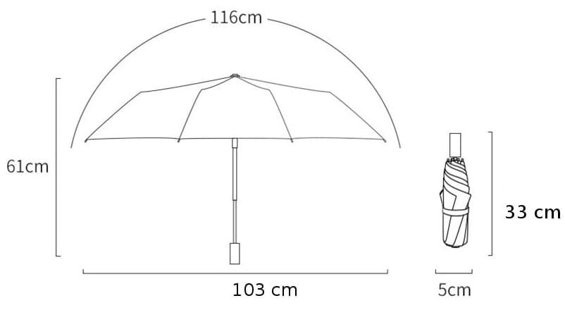 Sulankstomas skėtis KR24-2 kaina ir informacija | Vyriški skėčiai | pigu.lt
