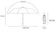 Sulankstomas skėtis KR24-2 kaina ir informacija | Vyriški skėčiai | pigu.lt