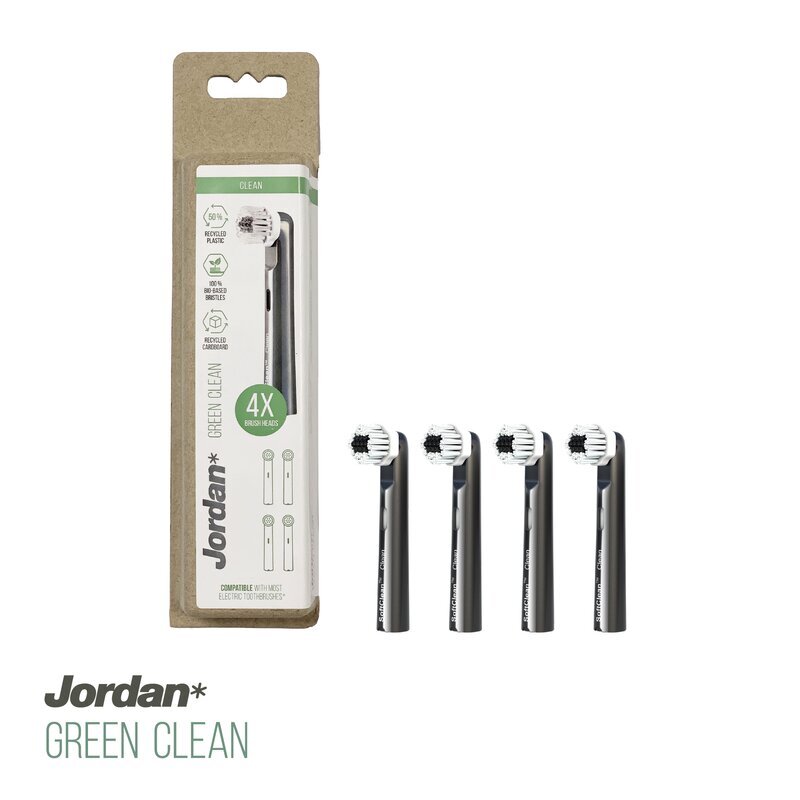 Jordan Green Clean цена и информация | Elektrinių dantų šepetėlių antgaliai | pigu.lt