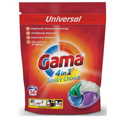 Капсулы для стирки белья Gama Universal, 4 в 1, для всех типов, 60 шт цена и информация | Средства для стирки | pigu.lt