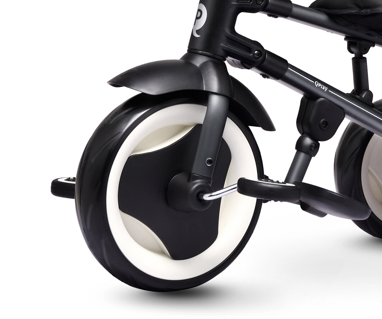 Sulankstomas dviratis, 3 ratai, vaikiškas, Qplay Rito, spalva: juoda (3839) 4464 kaina ir informacija | Triratukai | pigu.lt