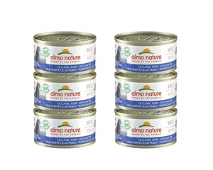 Drėgnas ėdalas katėms Almo Nature HFC Jelly jūros žuvis želėje, 6x70 g kaina ir informacija | Konservai katėms | pigu.lt