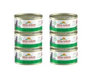 Drėgnas ėdalas katėms Almo Nature HFC Natural, tunas su saldžiaisiais kukurūzais, 6x70 g kaina ir informacija | Konservai katėms | pigu.lt