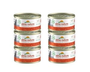 Almo Nature HFC Natural, для кошек, курица с тыквой, 6x70 г. цена и информация | Консервы для кошек | pigu.lt