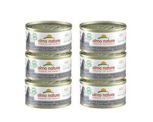 Almo Nature HFC Natural, для кошек, тунец с мальками, 6x70г. цена и информация | Консервы для кошек | pigu.lt