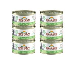 Almo Nature HFC Natural, для кошек, куриное мясо с алоэ вера, 6x70 г. цена и информация | Консервы для кошек | pigu.lt