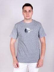 Marškinėliai vyrams YoClub PM-028 Moon, pilka kaina ir informacija | Vyriški marškinėliai | pigu.lt