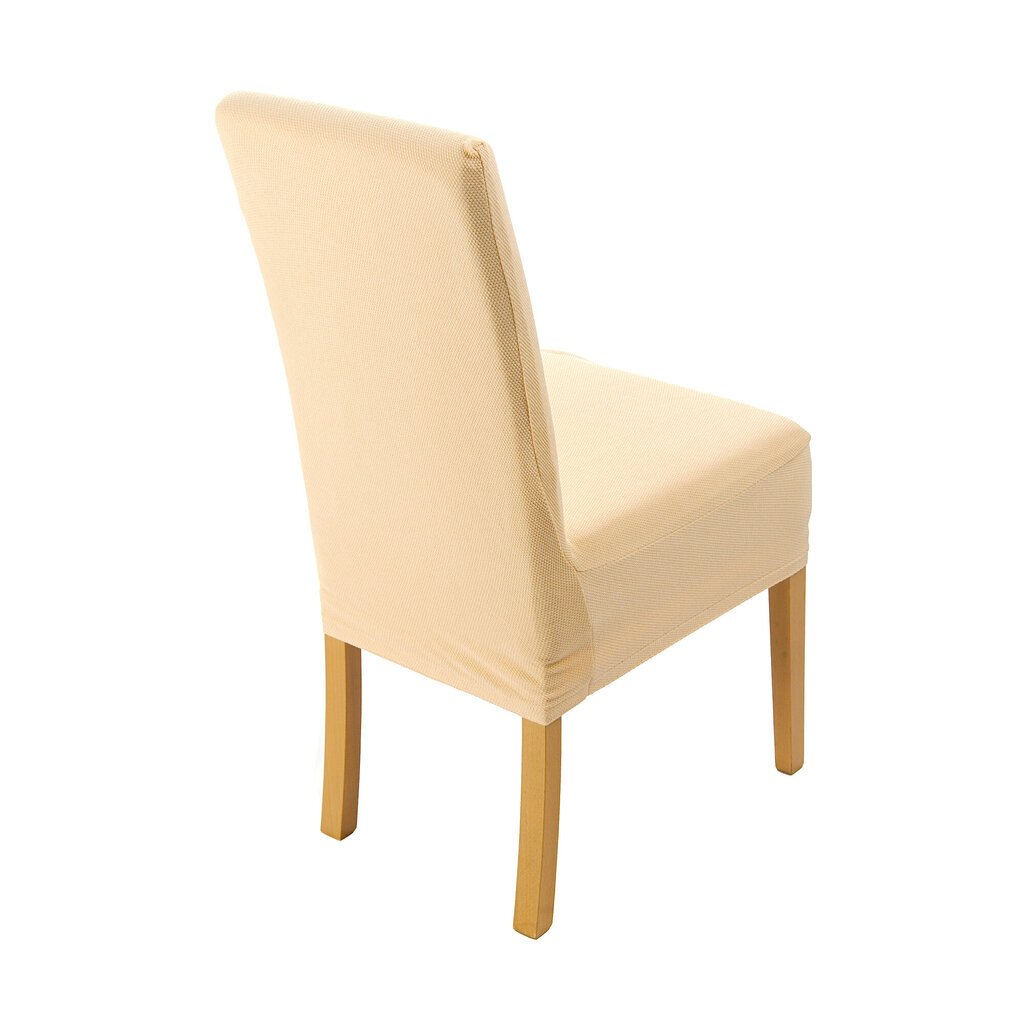 6 dalių kėdžių užvalkalas medvilninis smėlio spalvos цена и информация | Baldų užvalkalai | pigu.lt