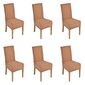 Kėdžių užvalkalai, 6 vnt. kaina ir informacija | Baldų užvalkalai | pigu.lt