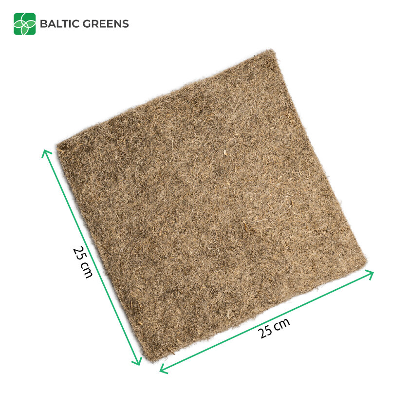 Evergreen Mat 100% linų pluošto kilimėlis mikrožalumynų auginimui, 25cmx25cm, 4 vnt kaina ir informacija | Gruntas, žemė, durpės, kompostas | pigu.lt