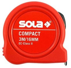 Matavimo juosta Sola 3mx16mm kaina ir informacija | Mechaniniai įrankiai | pigu.lt