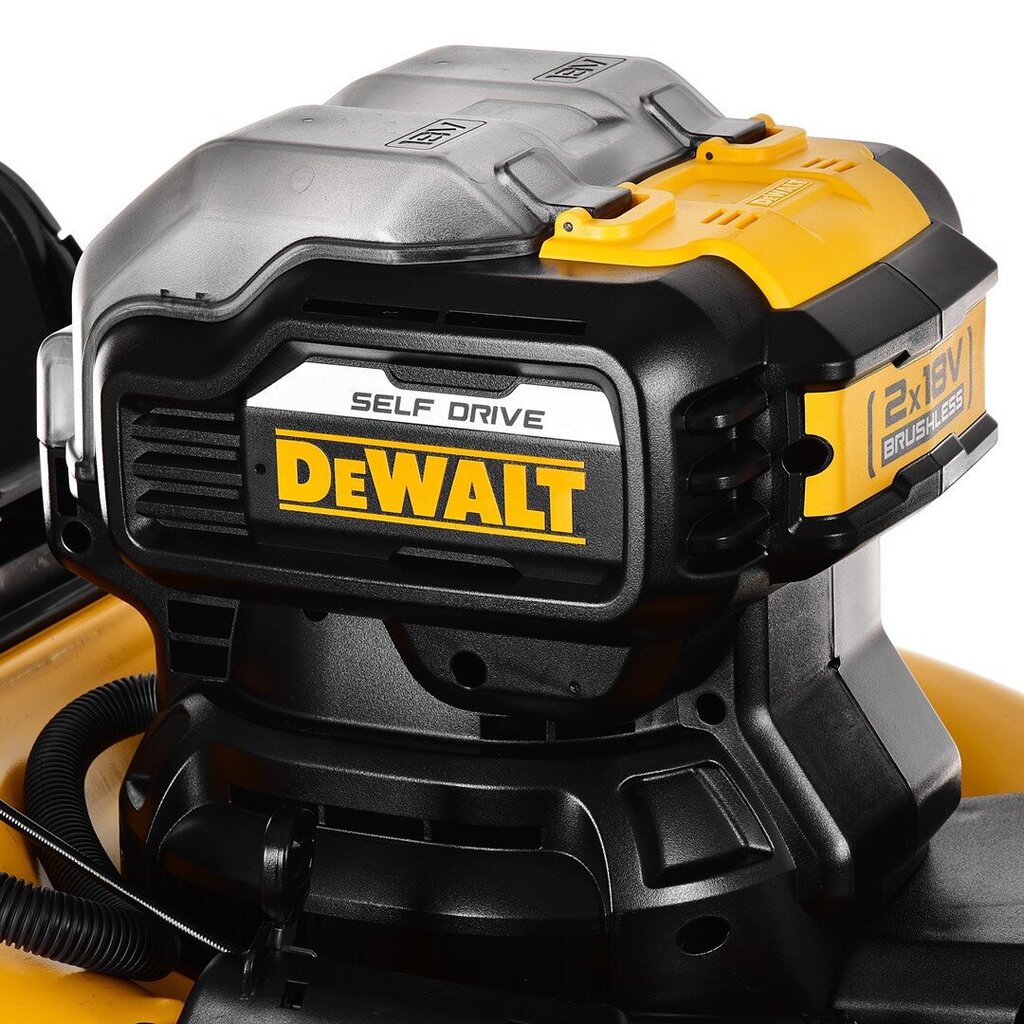 Akumuliatorinė vejapjovė DeWalt 2x18V be akumuliatoriaus kaina ir informacija | Vejapjovės, žoliapjovės | pigu.lt