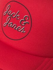 Мужская кепка Jack & Jones, 12225708*02, красный/черный цвет, 5715321232379 цена и информация | Мужские шарфы, шапки, перчатки | pigu.lt