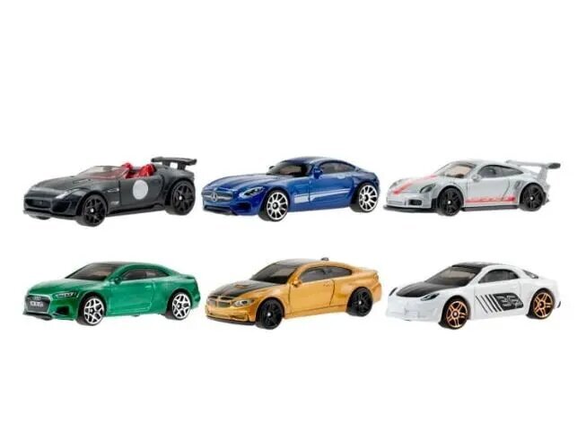 Automobilių rinkinys Hot Wheels, 6 vnt kaina ir informacija | Žaislai berniukams | pigu.lt