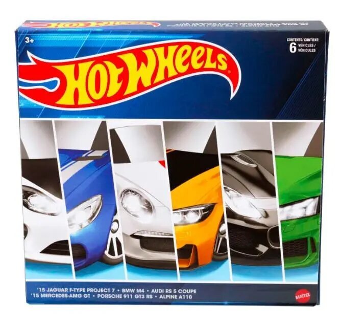 Automobilių rinkinys Hot Wheels, 6 vnt kaina ir informacija | Žaislai berniukams | pigu.lt