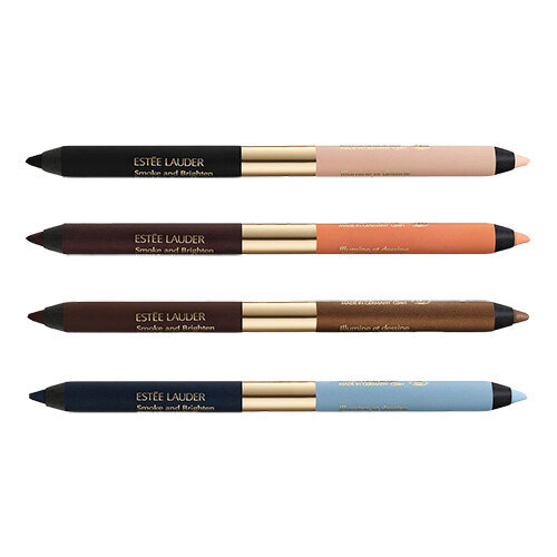 Akių pieštukas Estee Lauder Smoke and Brighten Kajal Eyeliner Duo, 03 tamsus šokoladas/sodri bronza, 1 g цена и информация | Akių šešėliai, pieštukai, blakstienų tušai, serumai | pigu.lt