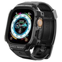 Spigen Rugged Armor Pro Apple Watch Ultra 49mm black ACS05460 kaina ir informacija | Spigen Išmanieji laikrodžiai, apyrankės | pigu.lt