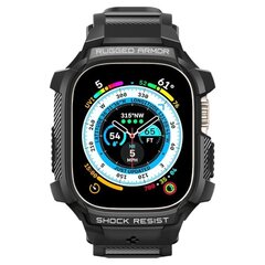 Spigen Rugged Armor Pro Apple Watch Ultra 49mm czarny|black ACS05460 цена и информация | Spigen Умные часы и браслеты | pigu.lt