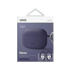 UNIQ etui Nexo AirPods Pro 2 gen + Ear Hooks Silicone purpurowy|fig purple цена и информация | Аксессуары для наушников | pigu.lt