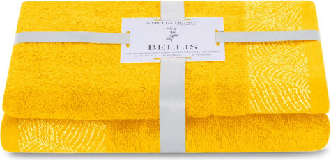 AmeliaHome vonios rankšluosčių rinkinys Bellis, 2 dalių kaina ir informacija | Rankšluosčiai | pigu.lt