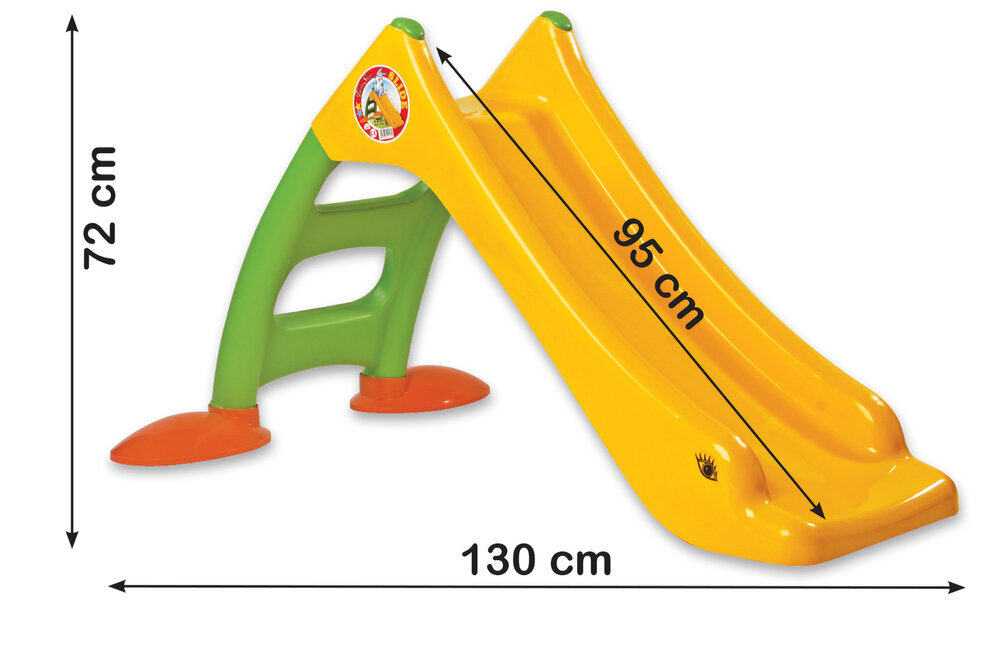 Vaikiška čiuožykla Dorex 424, geltona kaina ir informacija | Čiuožyklos, laipiojimo kopetėlės | pigu.lt