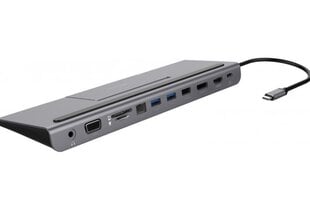 Deltaco USBC-DOCK2 kaina ir informacija | Adapteriai, USB šakotuvai | pigu.lt