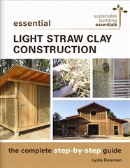 Essential Light Straw Clay Construction: The Complete Step-by-Step Guide kaina ir informacija | Knygos apie architektūrą | pigu.lt